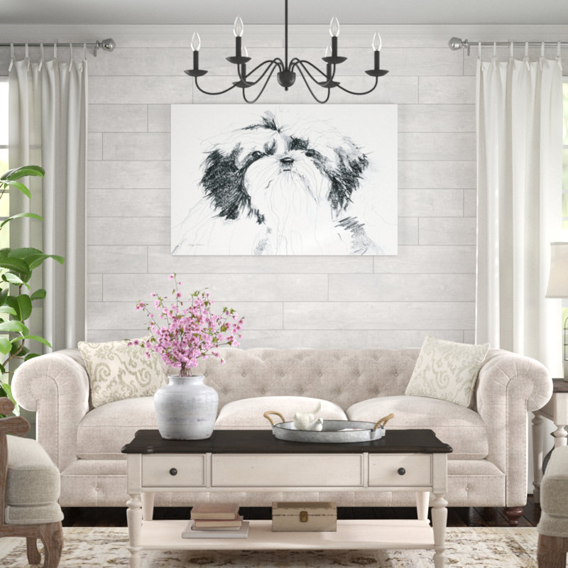 Flora Sitting Pretty by Avery Tillmon - Wrapped Canvas Print, 81cm H x 122cm W x 3.8cm D