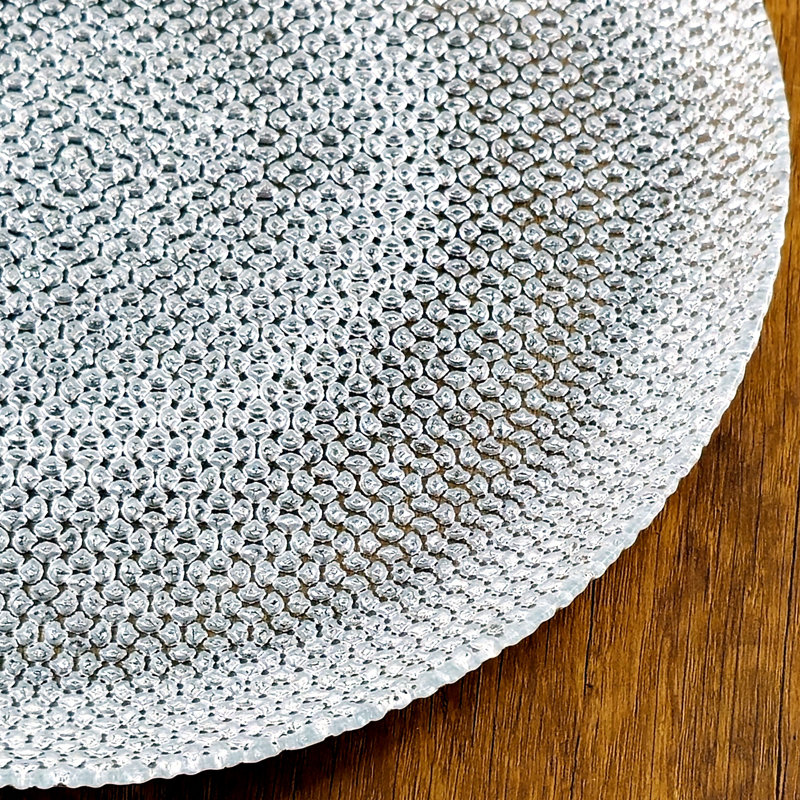 Assiette plate Ocer, Argent