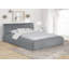 Grand lit plateforme tapissier gris Cosey-1047576113