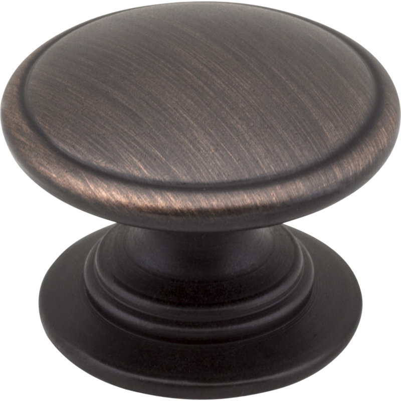 Durham 1 1/4" Diameter Mushroom Knob, Brushed Oil Rubbed Bronze