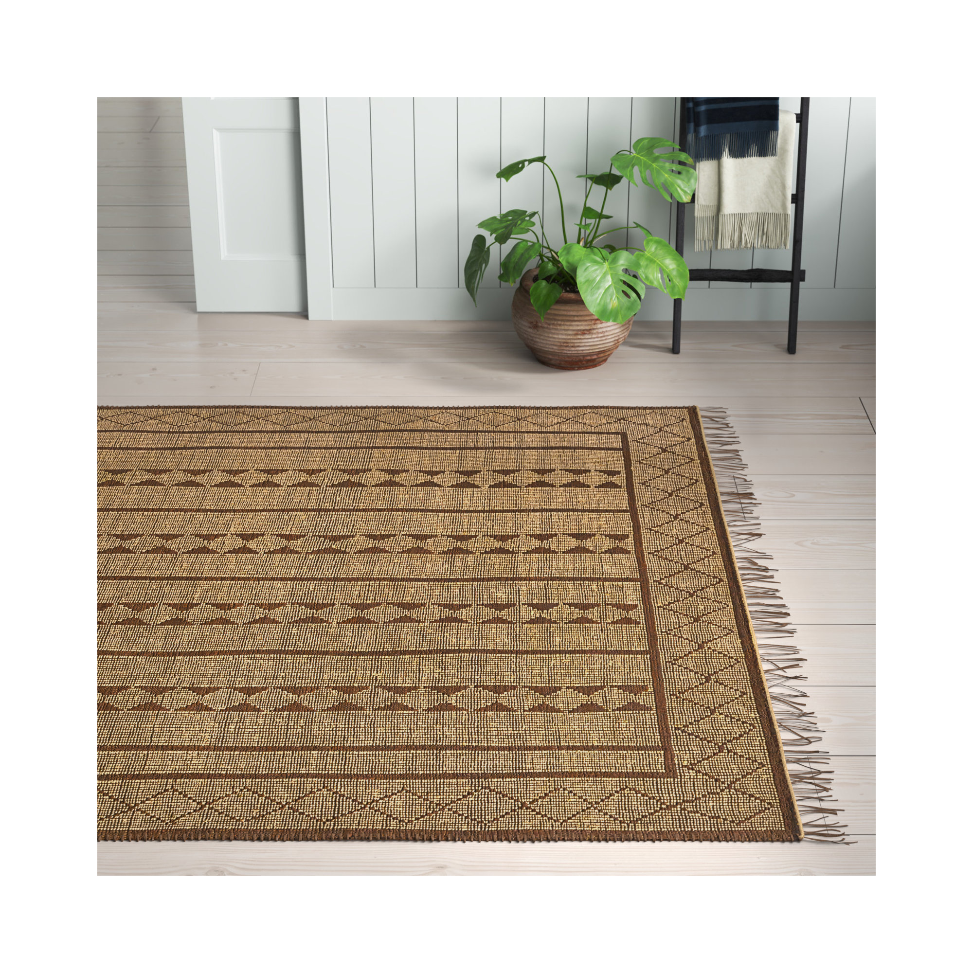 Salvo Handmade Rug, Rectangle 5' x 7'6"