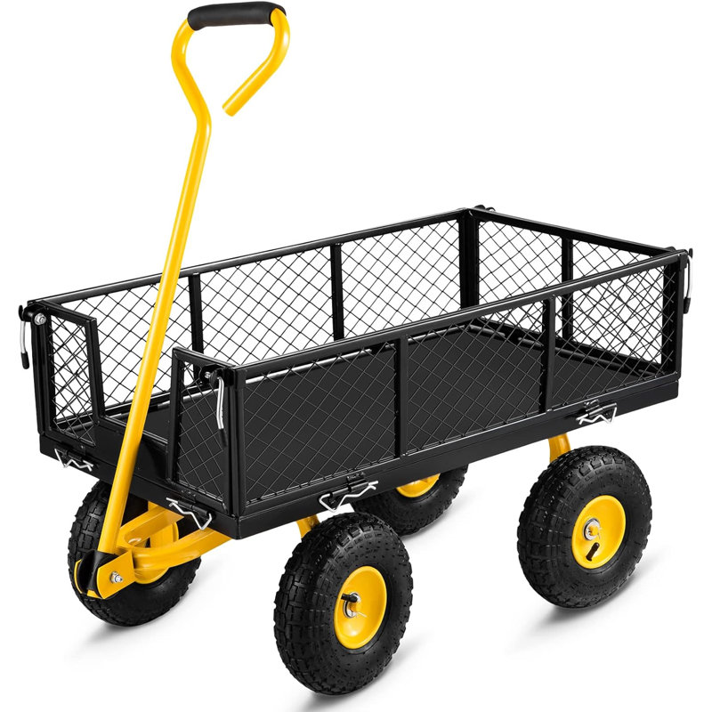 Chariot de jardin avec poignée réglable