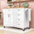 Euleta 52.5 " W Kitchen Cart-349926667