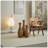 3-Piece Elegant Beige Artificial Rattan Floor Vase for Living Room, Entrance, or Hallway - Versatile Home Decoration for Dry or Silk Flowers