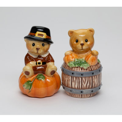Pilgrim Teddy Bear Salt And Pepper