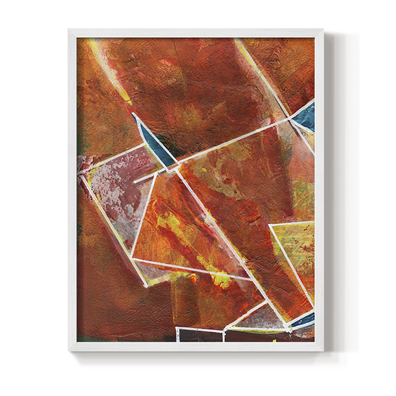 Primaire II - reproduction encadrée - bois massif, Blanc, H 20 po x l 16 po