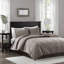 Luxurious Velvet Bedding Sets, Taupe Cotton Quilt For Cozy Bedrooms