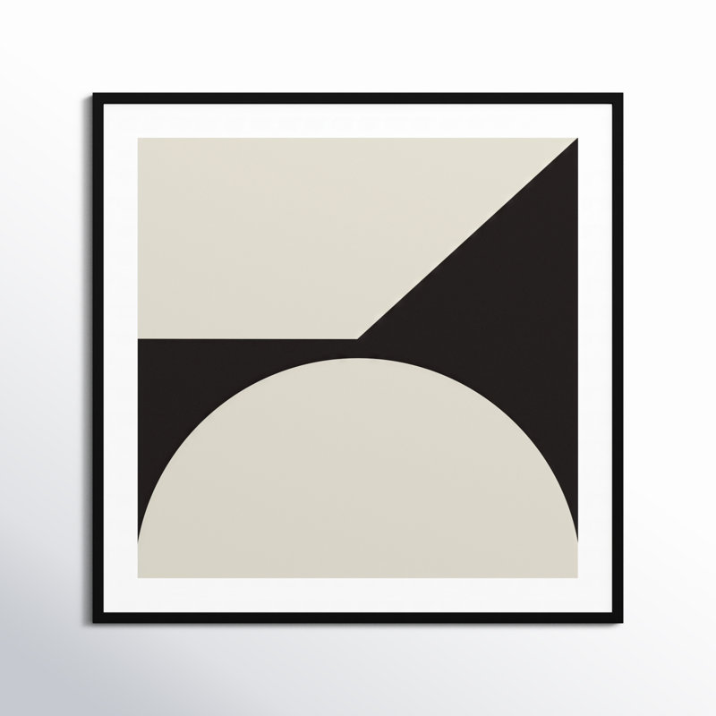Minimal Max Mod I by The Creative Bunch Studio, 41.25" H x 41.25" W x 0.8" D, Black Framed