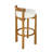 Ray Rubberwood Counter and Bar Stools With Cushion Seat-1700161730-1697821762-1697821763