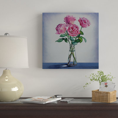 « rose roses » par l’huile, reproduction d’art sur toile tendue