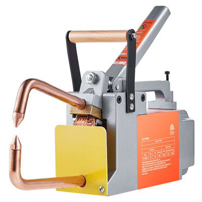 Machine à souder portable, machine à souder 1/8 de pouce avec capacité d'entrée de 1,5 KVA, pistolet à souder manuel, machine de soudage par points de tôle pour plaques d'acier