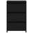 vidaXL Bedside Cabinet Black Oak Engineered Wood Standard Bedside Table