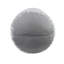 Repose-pieds pouf moderne, chenille texturée gris clair, rond 16 pouces