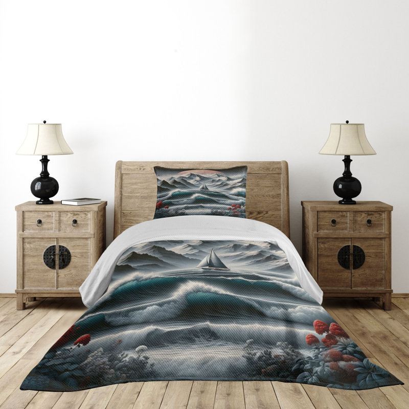 Polyester Coverlet, Twin Coverlet + 1 Standard Shams