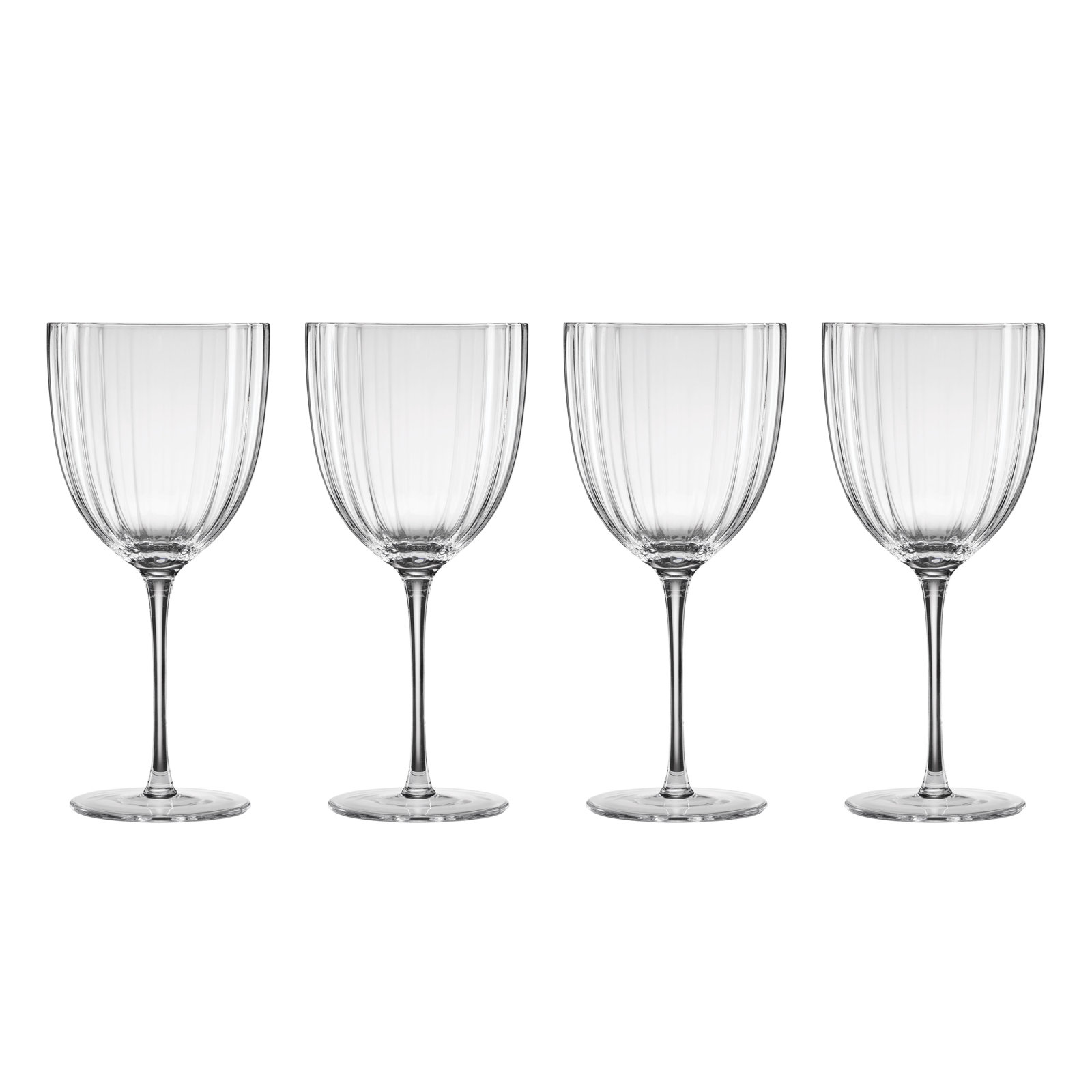 Ribbed Wine Glass