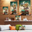 «Colorful House on Tree in Stary Night», reproduction d'impression-29490724-35109320