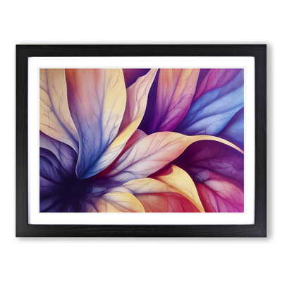 Colourful Flowers Vol.1 Abstract 1 Piece Single Picture Frame Painting