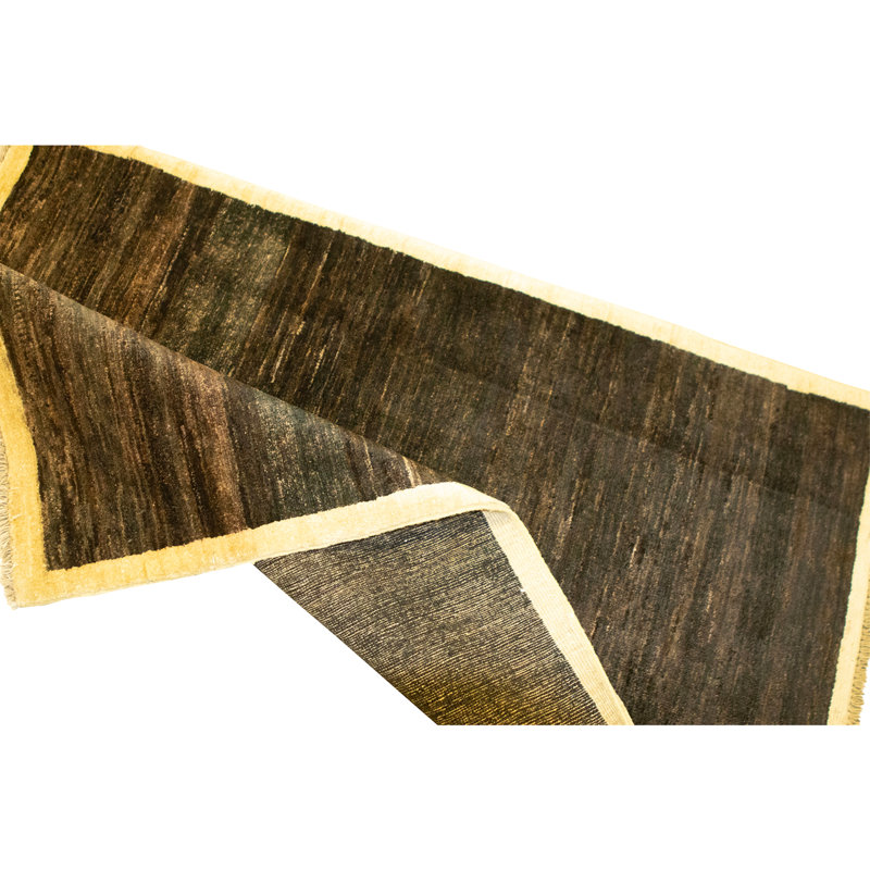 Hand Knotted Wool Area Rug in Multi