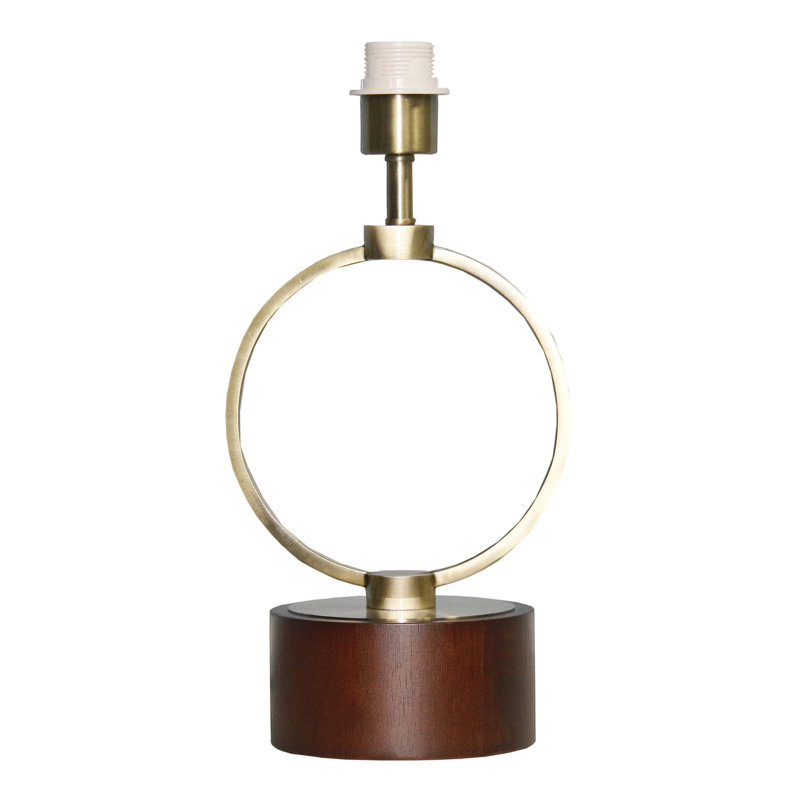 Lampe de table de chambre à coucher Nordic Home Creative Lampe de table de bureau en métal, lampe de table circulaire en métal 110V