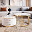 Table basse gigogne 2 tiroirs Design