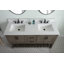 Ensemble de meuble-lavabo double 60 po Radstock-883780434