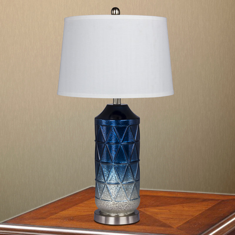 Lampe de table colonne 28 po Middlesbrough, Bleu menthe