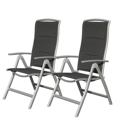 Ensemble de 2 chaises de patio pliantes (excluant la table)