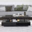 Table basse moderne à DEL avec 2 tiroirs, tablettes-223325460