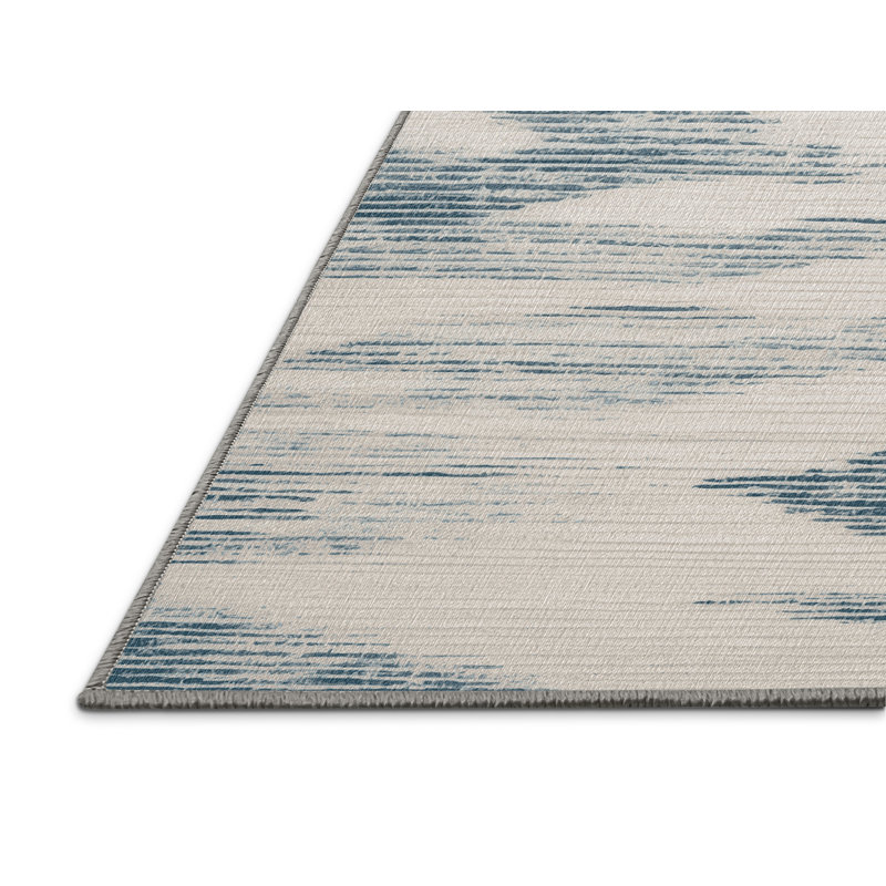 Machine Washable Abstract Gray Area Rug, Rectangle 2' x 3'