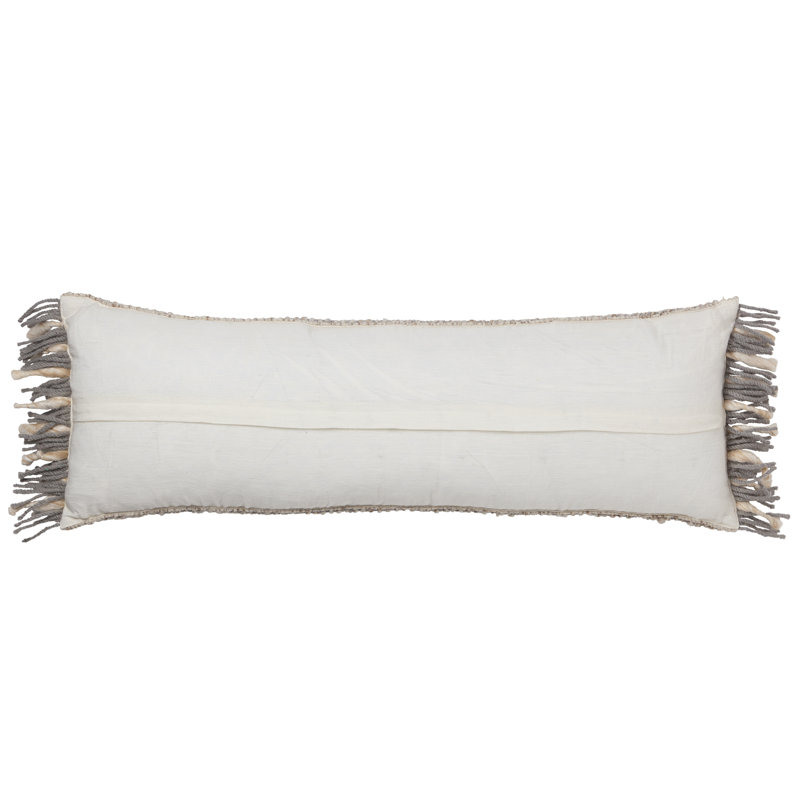 Coussin lombaire fait à la main Angora (13 po x 40 po), Polyester