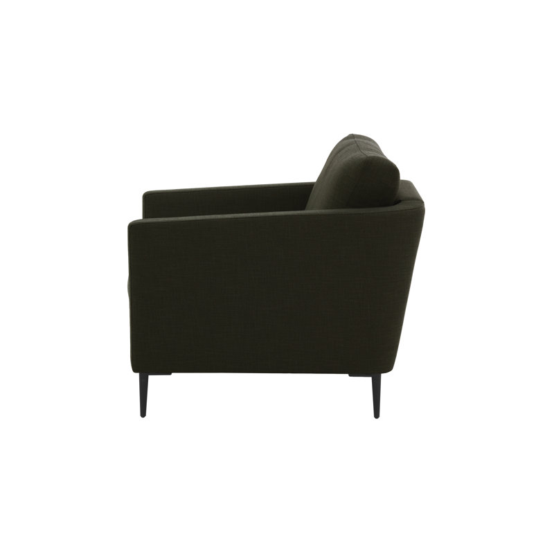 Rahul Velvet Armchair, Dark Green