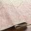 Tapis intérieur / extérieur rose / crème tissé à la main Malti-1309497016