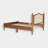 Wooden Platform Underbed Storage Bed with Natural Rattan Headboard, Minimalist Design, No Box Spring Needed-323178070-323178068