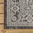Moten Medallion Textured Weave Gray/Black Indoor/Outdoor Rug-1146090934