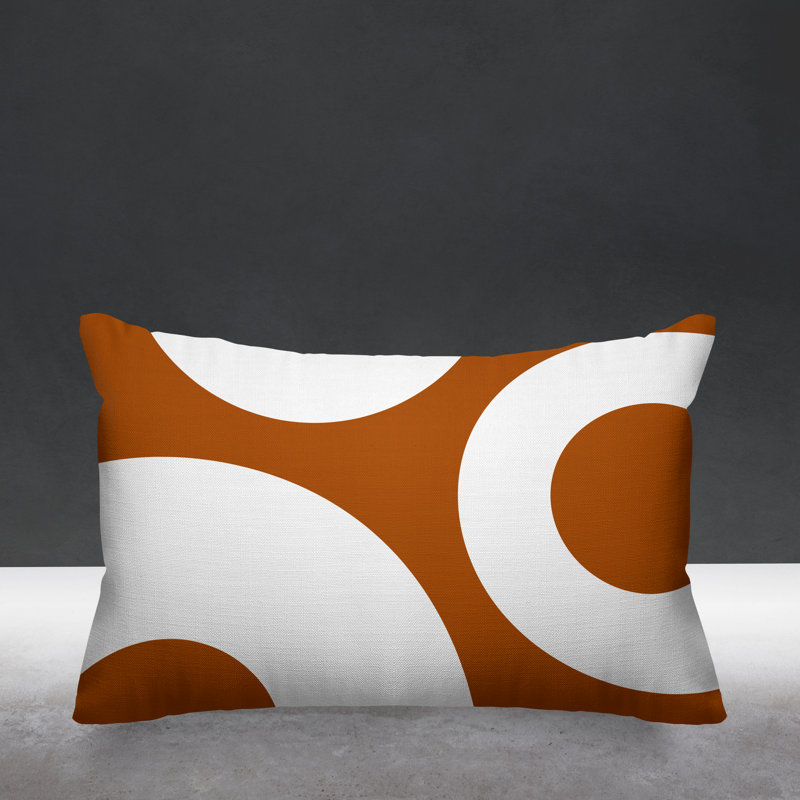 Coussin lombaire intérieur / extérieur Luella, Orange brûlé