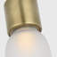Kelly Wearstler Volver 1-light Small Pendant in Hand Rubbed Antique Brass-1179446928-1179446958