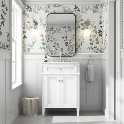 Meuble-lavabo de salle de bain avec tiroir basculant