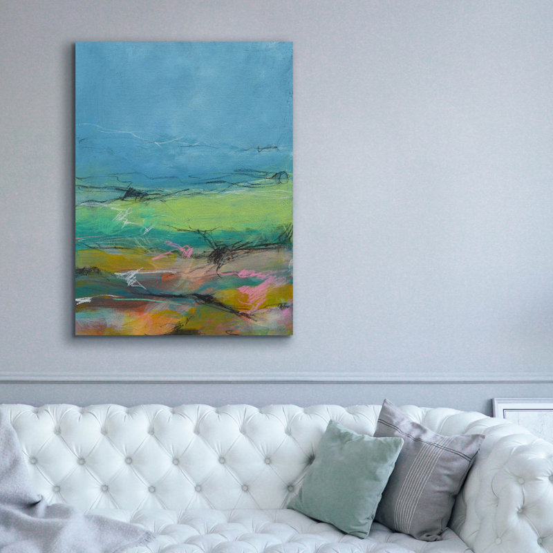  «Off The Trail 2» par Jan Weiss, art mural sur toile, 40 po x 54 po