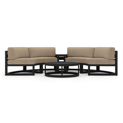 Bergeron 6 Piece Sectional Seating Group with Sunbrella Cushions -  Joss & Main, AD965E93C01247BAB95C122D133D089A