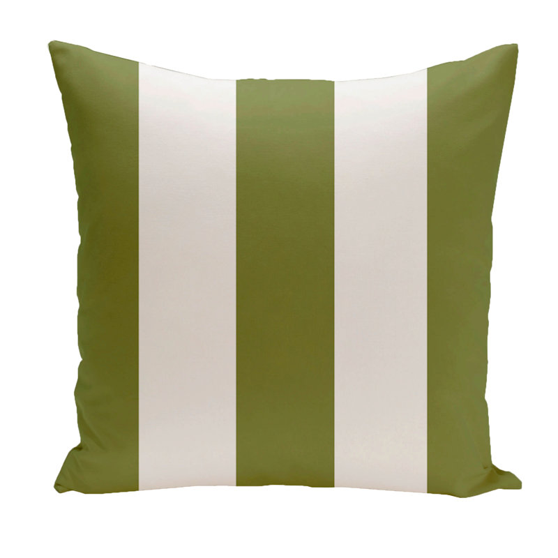 Holiday Brights Square Pillow Cover & Insert, 18" H x 18" W, Evergreen / White