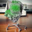 Random Elevated Green Hexagons - Coussin imprimé abstrait-29604420-29604423