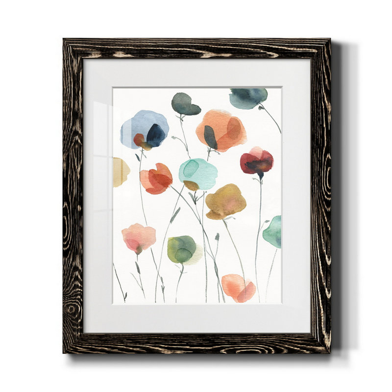 Lollipop Garden II - Cadre photo, reproduction d'art sur papier, H 24 po x l 18 po x P 1,5 po, Noir