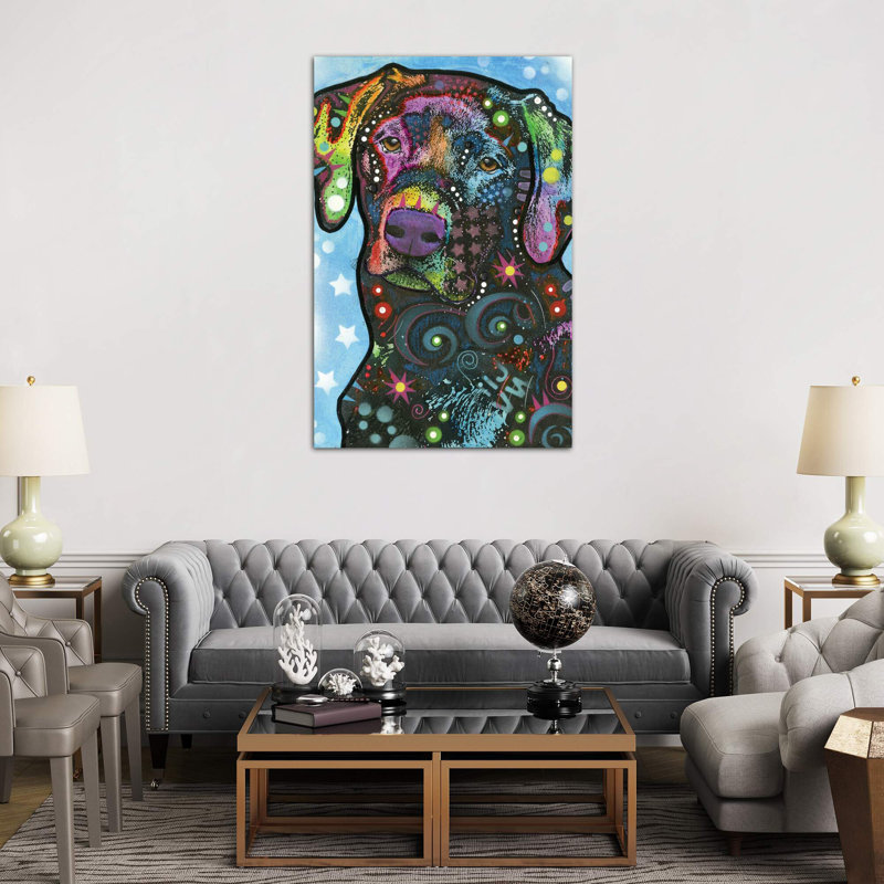 Labrador Iv by Dean Russo - Painting on Canvas, No Frame, 66.04 cm H x 45.72 cm W x 1.91 cm D