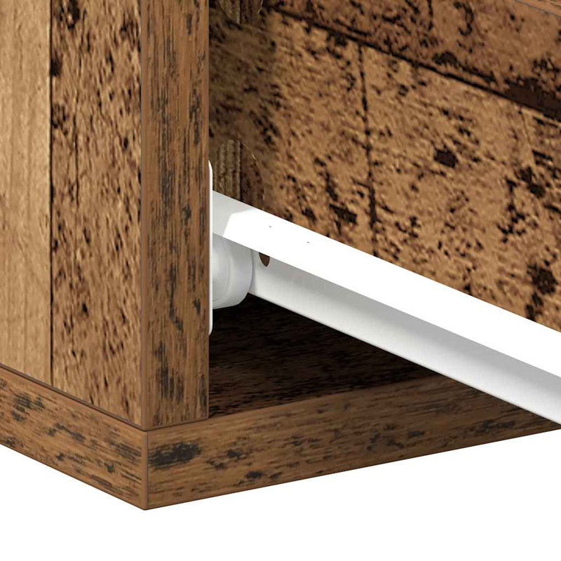 Dagmar Bedside Table, Old Wood, Individual