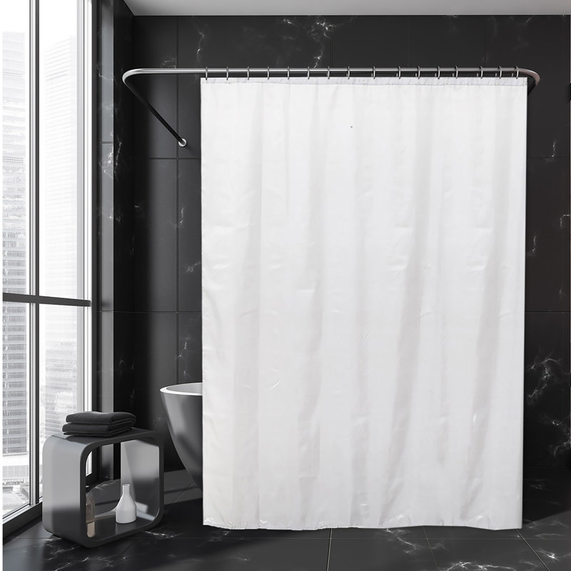 Rideau de douche extra large en polyester + 16 crochets