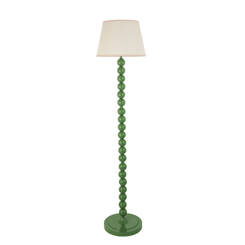 Higgledy 153.2cm Traditional Floor Lamp, Green