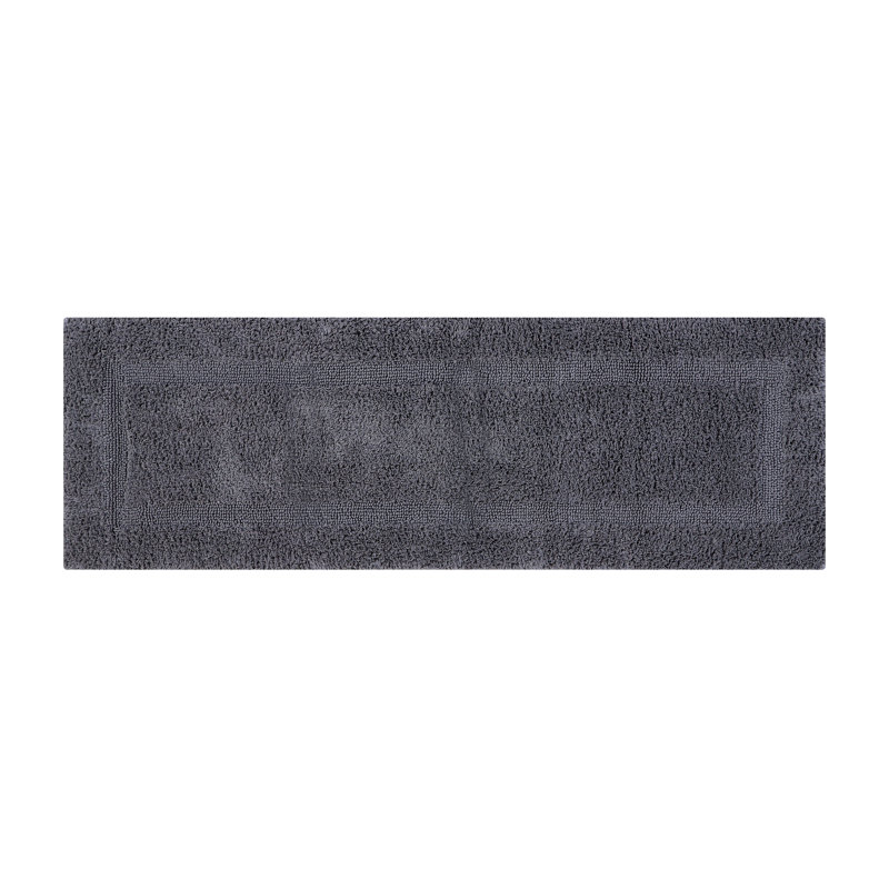 Tapis pour salle de bain Myishia, Tapis de couloir 1 pi 8 po x 5 pi, Gris