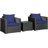 Alycen 2 - Person Patio Conversation Set with Cushions-726803154-726803167