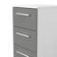 37cm W Manufactured Wood Bedside Table