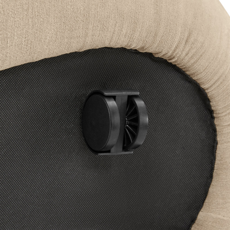 Pouf capitonné d'inspiration vague moderne, Wicker Chenille